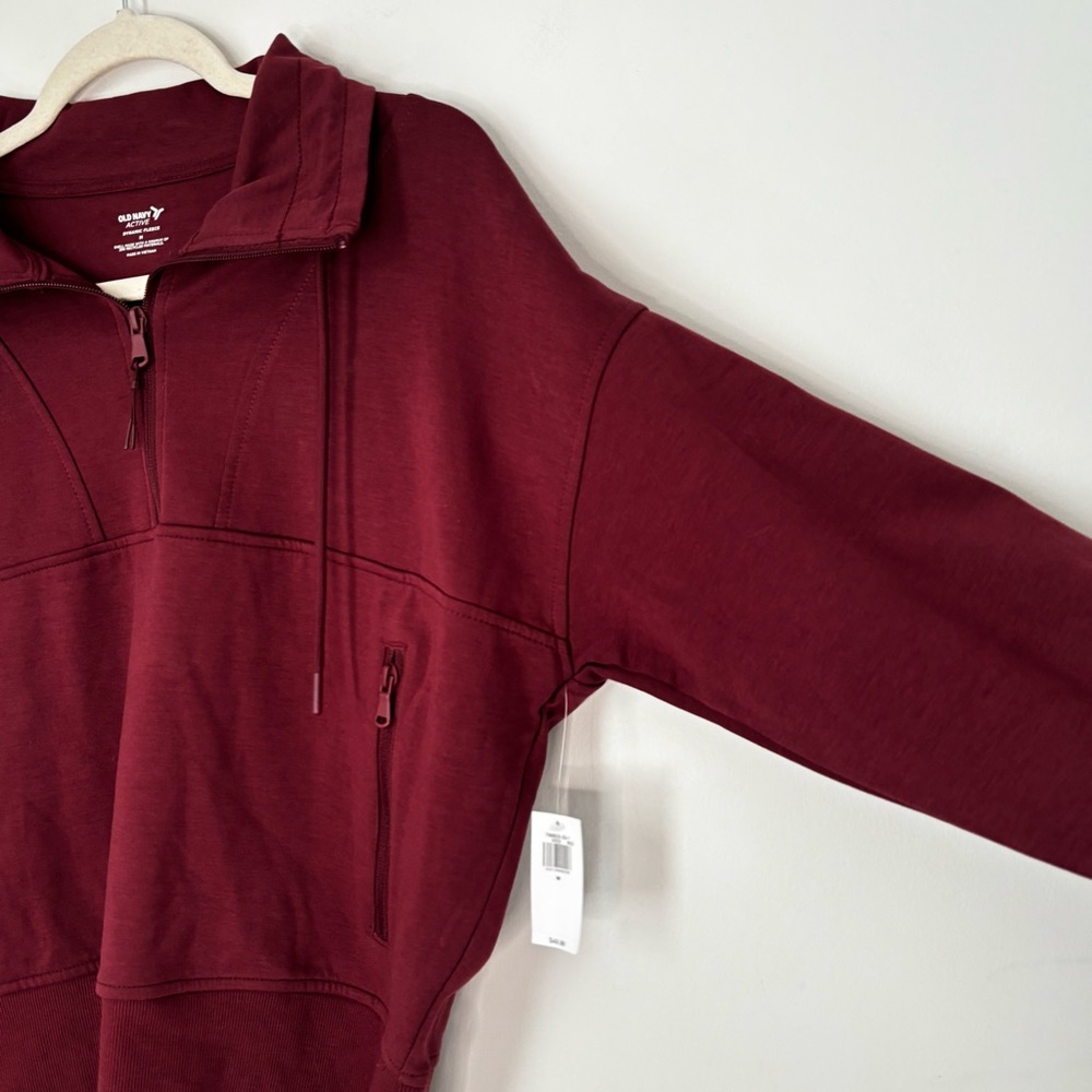 Old Navy Active Women’s Collared Sweatshirt w/ pockets Size Medium New K61 - Picture 8 of 16